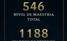Conta antiga, com quase todos os campeões