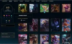 Conta LoL 70 skins