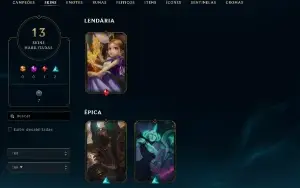 Conta League of Legends Full Acesso - 78 Champs e 13 Skins