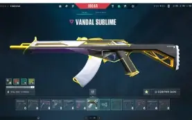 Conta Valorant com passe + vandal sublime + rank gold 2