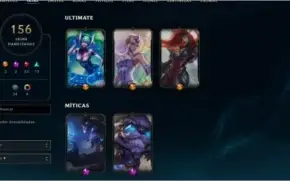 156 skins, 7980 de RP e os 2 passes do mundial.