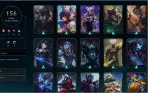 156 skins, 7980 de RP e os 2 passes do mundial.