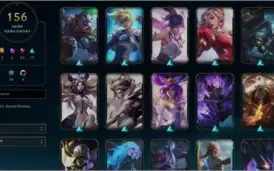 156 skins, 7980 de RP e os 2 passes do mundial.