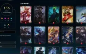 156 skins, 7980 de RP e os 2 passes do mundial.