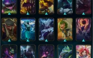 156 skins, 7980 de RP e os 2 passes do mundial.