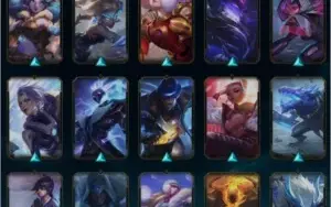 156 skins, 7980 de RP e os 2 passes do mundial.