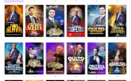 Pack Canva Gospel Stories e Cartazes Vol 2 - 58 Artes