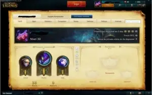Conta LOL, nunca foi jogado ranked, LV 30 - 11 CHAMPS.