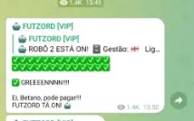 Robo Telegram Futzord 95 De Assertividade ! Brinde