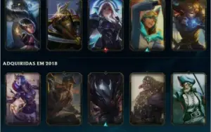 Conta LoL Plat 2 4 Skin Lendária