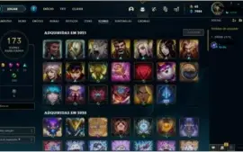 CONTA LOL MAIN TOP ANTIGA!! 137 SKINS OTIMAA E BARATA