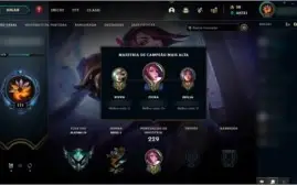 Conta League of Legends Diamante 5 (Borda de Diamante 3)
