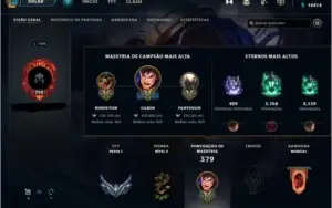 Conta de LoL Nv298 Unranked