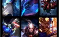 CONTA LOL OURO 4 COM BORDA S6 E SKINS LENDÁRIAS