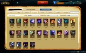 CONTA LOL OURO 4 COM BORDA S6 E SKINS LENDÁRIAS