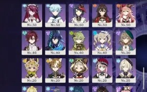Conta AR 60 com vários personagens t5 e com todos os t4