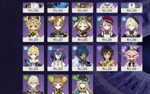 Conta AR 60 com vários personagens t5 e com todos os t4