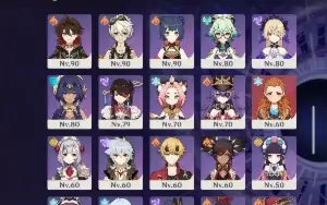 Conta AR 60 com vários personagens t5 e com todos os t4