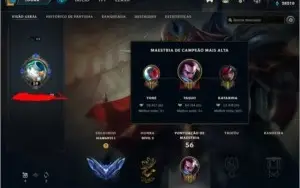 conta lol diamante dropou mestre inatividade