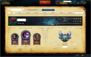 Conta de league of legends
