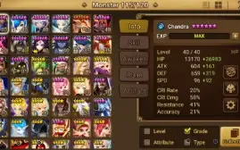 Summoners Wars Global Lvl50 Com Mookwol + 9 Nat 5*