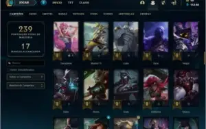 Conta DIAMANTE 4 (ex D1), com 44 skins e 94 champs