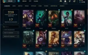 Conta DIAMANTE 4 (ex D1), com 44 skins e 94 champs