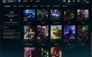Conta ouro 4 com 23 Champs e 2 Skins