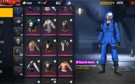 Vendo conta Free Fire com top criminal e vários outros itens