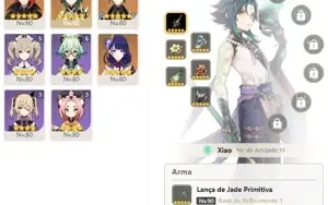 CONTA GENSHIN AR55 3 ARMAS 5⭐(2 DE ASSINATURA)+10 LENDARIOS