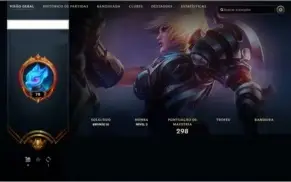 CONTA LOL SKIN'S, BORDA OURO, BOA PARA SMURF