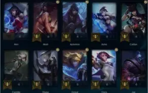 conta lol unraked lvl44 25 skins