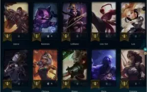 conta lol unraked lvl44 25 skins