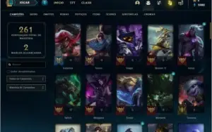 Conta unranked com 72 champs e 29 skins
