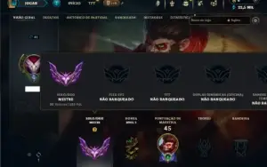 Mestre com 32 Champs e 2 Skins  ( 183 PDL )