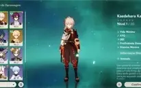 Conta Genshin Impact AR10 Eula + Kazuha + Canção dos Pinhos