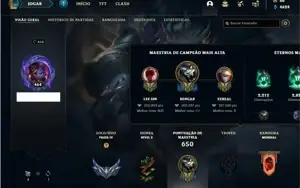 Conta prata 4 com TODOS os champs e 331 Skins + 7 Vitoriosas