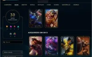 Vendo conta platina lol +100 champ e 30 skins