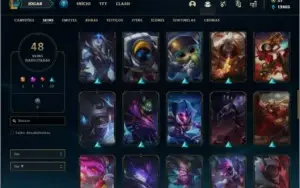 Conta platina 4 com 48 skins e 75 champs ( MAIN SUPORTE )