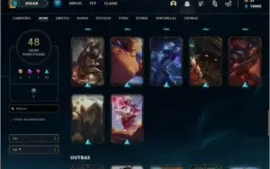 Conta platina 4 com 48 skins e 75 champs ( MAIN SUPORTE )