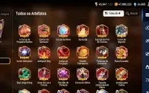 Conta de epic seven com 9 ML + 27 k de gemas + 1000 folhas
