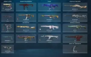 Conta Valorant com 37 Skins compradas + 7 Passes de Batalha