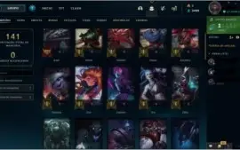 🤸🏼‍♂️smurf 68 com 50 campeões,12 skins,2 lendárias no loot