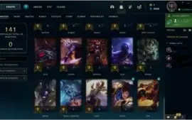 🤸🏼‍♂️smurf 68 com 50 campeões,12 skins,2 lendárias no loot