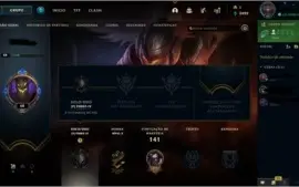 🤸🏼‍♂️smurf 68 com 50 campeões,12 skins,2 lendárias no loot
