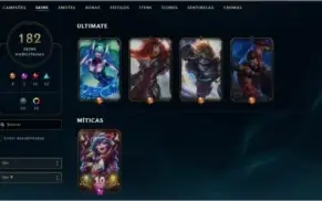 LVL 207 | 182 SKINS | 148 CAMPEÕES