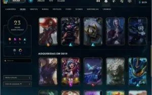 Conta lol smurf 24 skins