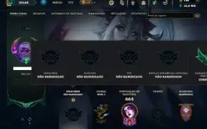 Unranked com TODOS os champs e 279 Skins + 11 Vitoriosas
