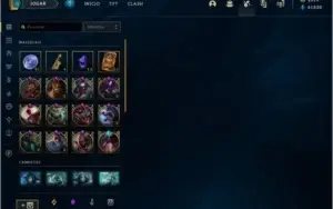 Conta lol lvl 363 com 2300 de RP, 150 skins, 13 gemas