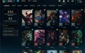 Conta prata 4 com 128 Champs e 112 Skins + 4 Vitoriosas